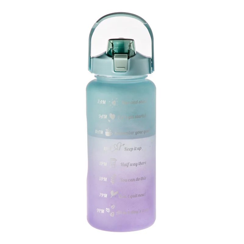2000ml Gradient Large Capacity Water Bottle with Carry Handle - product product catalog photo 3