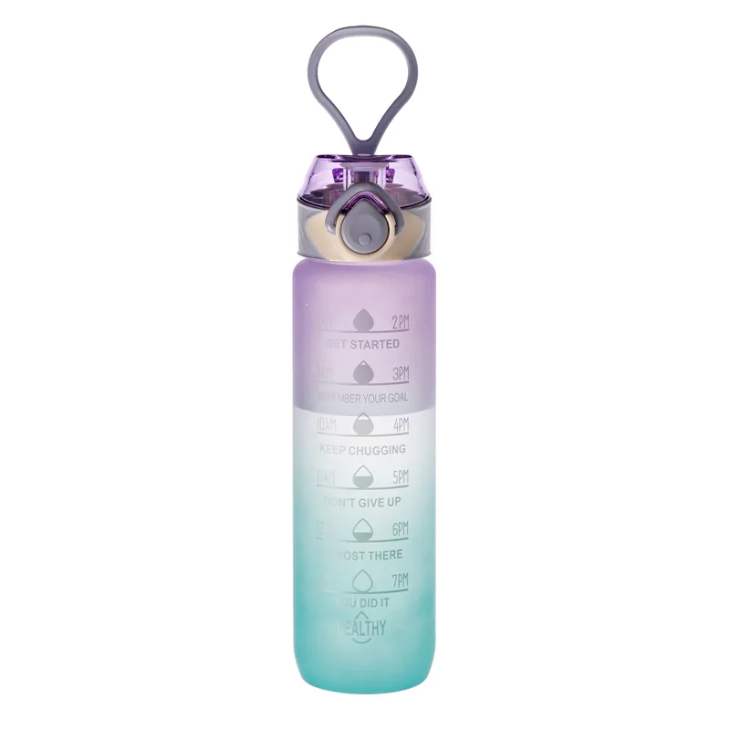 1000ml Gradient Sports Water Bottle with Time Markers - product product catalog photo 3