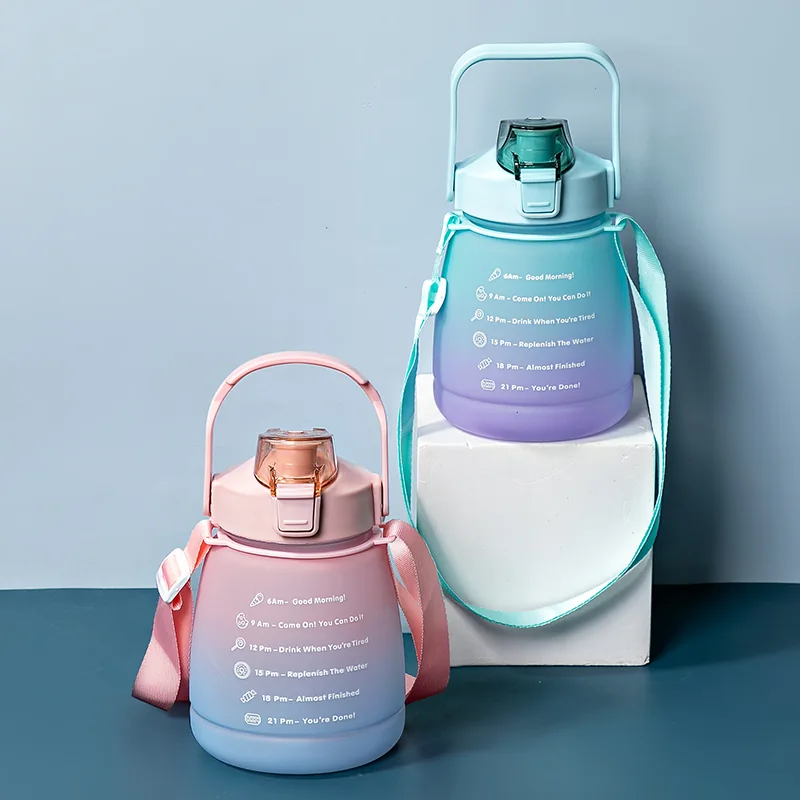 1300ml Gradient Compact Water Jug with Carry Strap - product product catalog photo 2