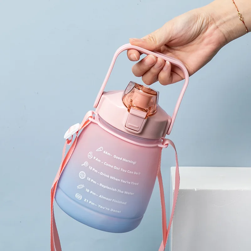 1300ml Gradient Compact Water Jug with Carry Strap - product product catalog photo 3