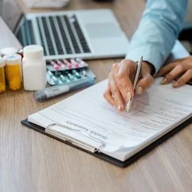 Comprador trámites de planificación de pedidos y muestras